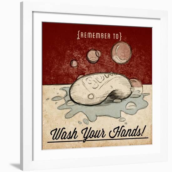 Wash Your Hands-null-Framed Art Print