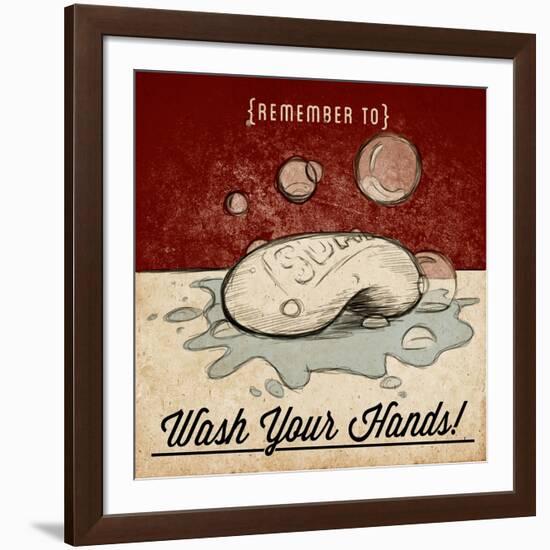 Wash Your Hands-null-Framed Art Print