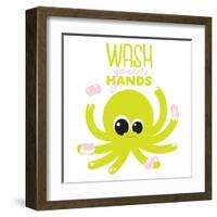 Wash Your Hands-Jace Grey-Framed Art Print