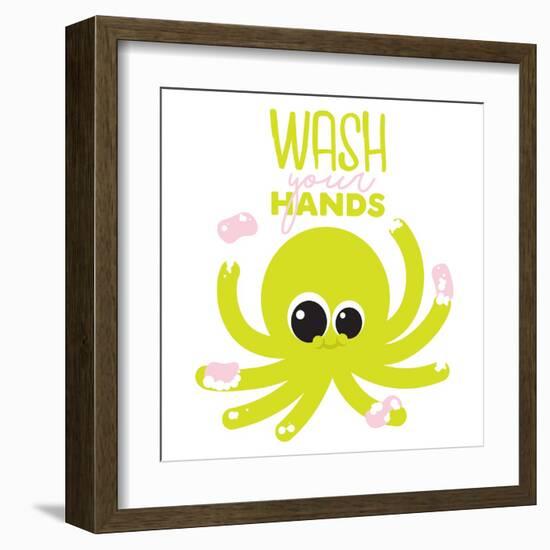 Wash Your Hands-Jace Grey-Framed Art Print