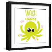 Wash Your Hands-Jace Grey-Framed Art Print