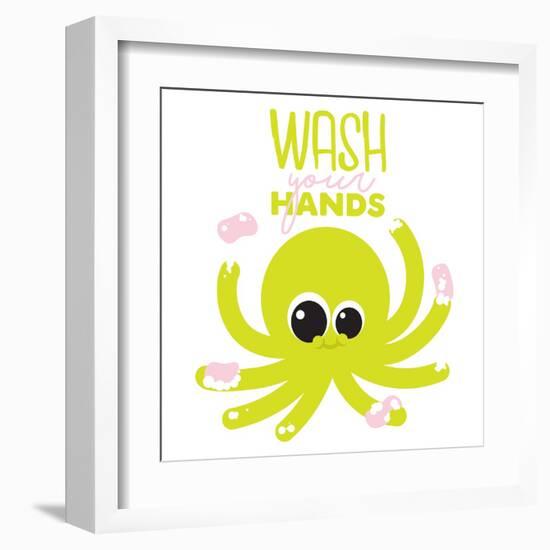 Wash Your Hands-Jace Grey-Framed Art Print