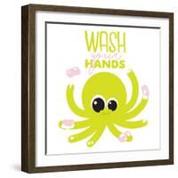 Wash Your Hands-Jace Grey-Framed Art Print