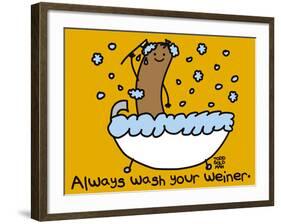 Wash Your Weiner-Todd Goldman-Framed Giclee Print