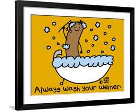 Wash Your Weiner-Todd Goldman-Framed Giclee Print