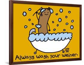 Wash Your Weiner-Todd Goldman-Framed Giclee Print