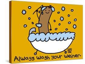 Wash Your Weiner-Todd Goldman-Stretched Canvas