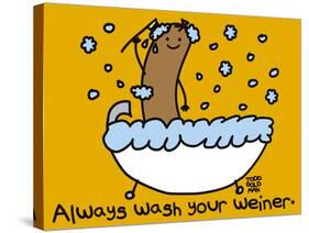 Wash Your Weiner-Todd Goldman-Stretched Canvas