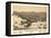 Washburn, Wisconsin - Panoramic Map-Lantern Press-Framed Stretched Canvas