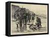 Washed Ashore, a Scene on the French Coast-Charles Stanley Reinhart-Framed Stretched Canvas