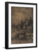 Washed Up Ships, 1864-Rodolphe Bresdin-Framed Giclee Print