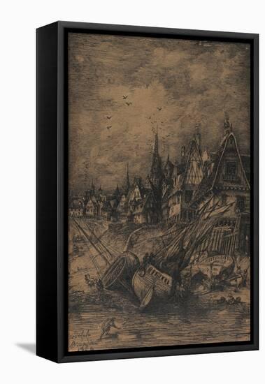 Washed Up Ships, 1864-Rodolphe Bresdin-Framed Stretched Canvas