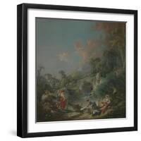 Washerwomen, 1768-Francois Boucher-Framed Giclee Print