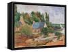 Washerwomen at Pont Aven-Paul Gauguin-Framed Stretched Canvas