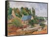 Washerwomen at Pont Aven-Paul Gauguin-Framed Stretched Canvas