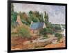 Washerwomen at Pont Aven-Paul Gauguin-Framed Art Print