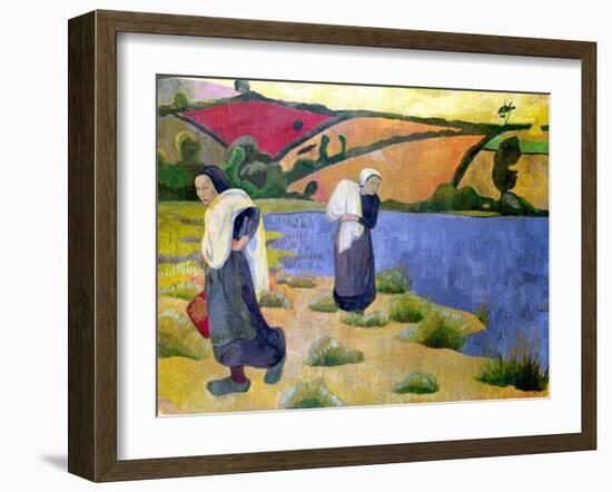 Washerwomen at the Laita River, Near Pouldu, 1892-Paul Serusier-Framed Giclee Print