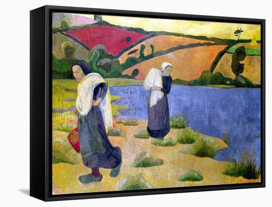 Washerwomen at the Laita River, Near Pouldu, 1892-Paul Serusier-Framed Stretched Canvas