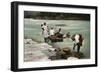 Washerwomen, Charges River, Panama, Early 20th Century-null-Framed Giclee Print