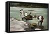 Washerwomen, Charges River, Panama, Early 20th Century-null-Framed Stretched Canvas