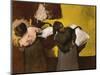 Washerwomen Delivering the Laundry, 1876/78-Edgar Degas-Mounted Giclee Print