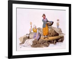 Washerwomen, from the Costumes of Great Britain, Pub. by Henry Miller, 1805-William Henry Pyne-Framed Giclee Print
