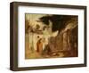 Washerwomen in a Garden, C.1756-61-Hubert Robert-Framed Giclee Print