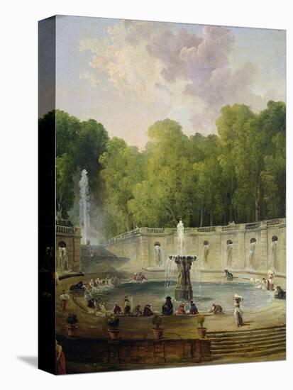 Washerwomen in a Park-Hubert Robert-Stretched Canvas