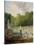 Washerwomen in a Park-Hubert Robert-Stretched Canvas