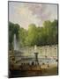 Washerwomen in a Park-Hubert Robert-Mounted Giclee Print