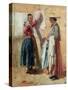 Washerwomen in Antibes, 1869-Jean-Louis Ernest Meissonier-Stretched Canvas