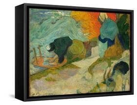 Washerwomen in Arles (Laveuses À Arle), 1888-Paul Gauguin-Framed Stretched Canvas