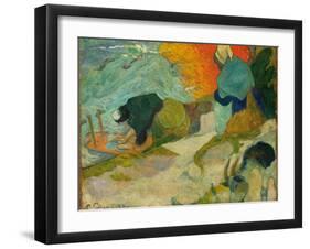 Washerwomen in Arles (Laveuses À Arle), 1888-Paul Gauguin-Framed Giclee Print