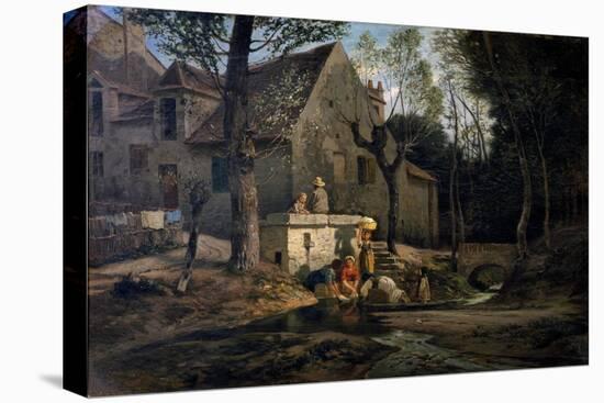 Washerwomen in Bougival, 1864-1870-Guido Carmignani-Stretched Canvas