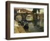 Washerwomen in the Morning at Quimperle, 1902-Fritz Thaulow-Framed Giclee Print