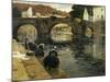 Washerwomen in the Morning at Quimperle, 1902-Fritz Thaulow-Mounted Giclee Print