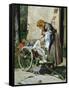 Washerwomen Near Florence, 1862-Silvestro Lega-Framed Stretched Canvas