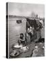 Washerwomen on the Banks of the Tigris, Baghdad, Iraq, 1925-A Kerim-Stretched Canvas