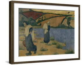 Washerwomen on the Laita, c.1892-Paul Serusier-Framed Giclee Print