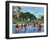 Washerwomen on the River Chagres. Matach’N. Panama Canal-null-Framed Giclee Print