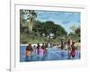 Washerwomen on the River Chagres. Matach’N. Panama Canal-null-Framed Giclee Print