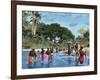 Washerwomen on the River Chagres. Matach’N. Panama Canal-null-Framed Giclee Print