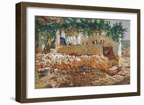 Washerwomen-Antonio Munoz Degrain-Framed Giclee Print