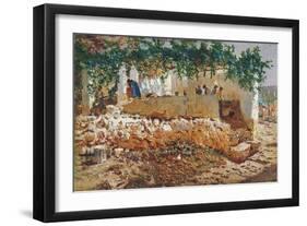 Washerwomen-Antonio Munoz Degrain-Framed Giclee Print