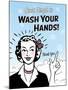 Washhands-Retroplanet-Mounted Giclee Print