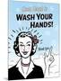 Washhands-Retroplanet-Mounted Giclee Print