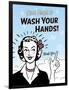 Washhands-Retroplanet-Framed Giclee Print