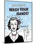 Washhands-Retroplanet-Mounted Giclee Print