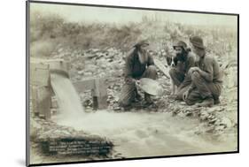 Washing and panning gold, Rockerville, 1889-John C. H. Grabill-Mounted Photographic Print