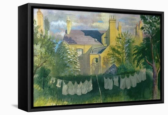 Washing at No. 25, Kingston-Osmund Caine-Framed Stretched Canvas